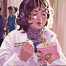 Mi proyecto del curso: Iluminación y color para retratos digitales en Photoshop . Un proyecto de Ilustración tradicional, Ilustración digital y Pintura digital de Ana Barrios - 07.01.2023