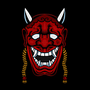 Arte Máscara Oni (@GhostBoyGraff). Un proyecto de Ilustración tradicional, Ilustración vectorial e Ilustración digital de Gabriel França de Moura - 26.01.2023