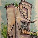 Il mio progetto del corso: Disegno architettonico espressivo con pennarelli colorati. Esboçado, Desenho, Ilustração arquitetônica, Sketchbook e Ilustração com tinta projeto de Carlo Stagliano - 29.01.2023