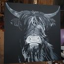 Highland cow. Acr, lic Painting, and Painting project by Michelle Roe - 12.07.2022