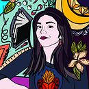Retrato No. 4: Isabel. Een project van Traditionele illustratie van Mala Braz - 11.12.2022