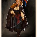 Meu projeto do curso: Concept art para design de personagens e worldbuilding. Un progetto di Illustrazione tradizionale, Character design, Illustrazione digitale, Arte concettuale, Disegno digitale e Pittura digitale di Kamilla da Silva Veras - 28.01.2023