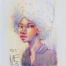 My project for course: Vibrant Portrait Drawing with Colored Pencils. Desenho, Desenho de retrato, Sketchbook, e Desenho com lápis de cor projeto de Margie Forestier - 29.01.2023
