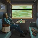 Mon projet du cours : Illustration numérique nostalgique sur Procreate Ein Projekt aus dem Bereich Traditionelle Illustration, Digitale Illustration, Digitale Zeichnung, Sketchbook und Erzählung von Nelly Rambaud - 30.01.2023