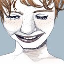 Mein Abschlussprojekt für den Kurs: Manuelle Illustration mit Schraffur und Dripping-Technik. Design de personagens, Artes plásticas, Pintura, Pintura em aquarela, Desenho de retrato, e Desenho artístico projeto de Katharina - 30.01.2023