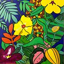 Mi proyecto del curso: Introducción a la pintura acrílica: crea un lienzo tropical. Un projet de Peinture, Création de motifs, Peinture acr , et lique de mamena56_1 - 30.01.2023
