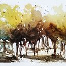 Mon projet du cours : Paysages naturels à l’aquarelle. Un projet de Beaux Arts, Peinture , et Aquarelle de nadine_nisin - 30.01.2023