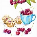 My project for course:  Flavorful Food Illustration with Watercolor . Un proyecto de Ilustración tradicional, Bellas Artes, Pintura y Pintura a la acuarela de Gabriela Izurieta Rivero - 22.01.2023