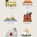 Bangkok Thailand illustrated.. Een project van Traditionele illustratie van สิรินุช หมื่นจิตต์ - 31.01.2023