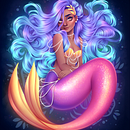 Mermay. Traditional illustration project by Natália Dias - 01.31.2023