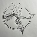 Mein Abschlussprojekt für den Kurs: Blackwork Tattoodesign. Un progetto di Illustrazione tradizionale, Illustrazione digitale e Design di tatuaggi di piaoffinger - 31.01.2023