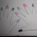 Mi proyecto del curso: Introducción al nail art Ein Projekt aus dem Bereich Design, Traditionelle Illustration, Malerei, Musterdesign und Dekoratives Malen von Marielys Golindano López - 31.01.2023