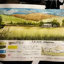 Mijn project van de cursus: Een reisschetsboekje maken met aquarel. Een project van Traditionele illustratie, Aquarelschilderen,  Architecturale illustratie y Sketchbook van Natalia Kołodziej - 31.01.2023