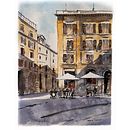 My project for course: Modern Techniques for Watercolor Cityscapes. Un projet de Peinture , et Aquarelle de Morena Canteros - 01.02.2023