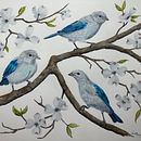 My project for course: Artistic Watercolor Techniques for Illustrating Birds . Ilustrasi tradisional, Lukisan Cat Air, Gambar Realistis & Ilustrasi Naturalistik proyek oleh mwclay4 - 01.29.2023