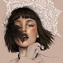 My project for course: Illustrated Portraits with Procreate. Un projet de Illustration traditionnelle, Illustration vectorielle, Illustration numérique , et Dessin de portrait de Kristiana - 30.01.2023