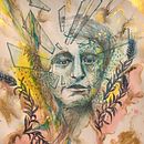 Mon projet du cours : Portrait expérimental à l'encre, à l'alcool et au thé. Artes plásticas, Pintura, Desenho e Ilustração com tinta projeto de Suzie Beaudin - 01.02.2023