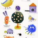 Mein Abschlussprojekt für den Kurs: Figurenfabrik: Illustriere kreative Charaktere für Kinder. Character Design, Digital Illustration, Children's Illustration, and Picturebook project by sonja_b - 02.02.2023