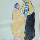 My project for course: Expressive Figure Drawing: Explore Lines, Shapes and Colors. Een project van  Beeldende kunst, Tekening met potlood,  Tekening,  Portrettekening, Realistische tekening, Anatomisch tekenen y Schilderen met gouache van Aashaa S - 04.02.2023