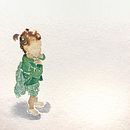 La vuelta al cole. Traditional illustration, Watercolor Painting, and Fine Arts project by César Sánchez Huertas - 02.04.2023