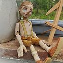 Pinocchio puppet. Woodworking, Arts, Crafts, Art To, s, Watercolor Painting, Character Design, and Decoration project by Luděk Burian - 02.04.2023