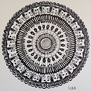 Mi proyecto del curso: El arte de dibujar mandalas: crea patrones geométricos. Desenho e Ilustração com tinta projeto de Liza Dudelzak-Carp - 04.02.2023
