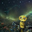 Sad Robot . % Carlos Alberto Domínguez Vega tarafından hazırlanan Geleneksel illüstras, on, Dijital İllüstras, on, Konsept Sanatı, Ve Güzel sanatlar projesi - 02.06.2023