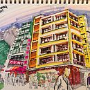 Reclaimation Street 45. Een project van  Schetsen,  Tekening,  Architecturale illustratie,  Illustratie met inkt y Sketchbook van jones chan - 06.02.2023