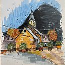 Valle de Arán ( Bagergue ) . Caiet de schițe de Marta - 02.06.2023