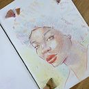 My project for course: Vibrant Portrait Drawing with Colored Pencils. Un progetto di Disegno, Disegno di ritratti, Sketchbook e Disegno con matite colorate di mussiemu - 07.02.2023