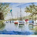 Mi proyecto del curso: Pintura en acuarela de paisajes marinos. Pintura, Pintura em aquarela e Ilustração naturalista projeto de jotegui_1 - 07.02.2023