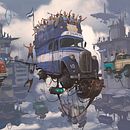 La Scaloneta. Traditional illustration, Concept Art, and Digital Painting project by Alejandro Burdisio - 02.07.2023