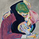 My project for course: Expressive Figure Drawing: Explore Lines, Shapes and Colors. Een project van  Beeldende kunst, Tekening met potlood,  Tekening,  Portrettekening, Realistische tekening, Anatomisch tekenen y Schilderen met gouache van Barbara - 07.02.2023