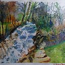 My project for course: Painting Realistic Watercolor Landscapes. Projekt z dziedziny  Sztuki piękne,  Malarstwo, Sketching, Malowanie akwarelą, Ilustracja naturalist i czna użytkownika Slávka Kéryová-Valkovičová - 07.02.2023