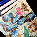 James Cameron Avatar fanart. Un projet de Illustration traditionnelle, Artisanat, Beaux Arts, Peinture, Dessin, Dessin au cra, on, Aquarelle, Gestion de portefeuille , et Dessin de portrait de Elisa Raffaelli - 09.02.2023