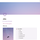 My project for course: Introduction to Notion for Creative Projects . Pengembangan Web proyek oleh Allie - 02.09.2023