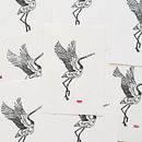 One single stork stamp . Ilustração tradicional, Artesanato, Artes plásticas, Estampagem, Criatividade para crianças, e Gravura projeto de nordlichtfarbe - 09.02.2023