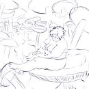 Me, my cat, and some mushrooms Ein Projekt aus dem Bereich Traditionelle Illustration und Malerei von Morgan Ventura - 10.02.2023