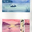 Mein Abschlussprojekt für den Kurs: Atmosphärische Landschaften in Aquarell. Un proyecto de Bellas Artes, Pintura y Pintura a la acuarela de hanni - 10.02.2023