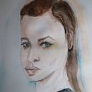 My project for course: Watercolor Portrait from a Photo. Projekt z dziedziny Trad, c, jna ilustracja, Malowanie akwarelą i Portret użytkownika Virginia Lathey - 10.02.2023
