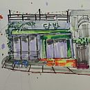 My project for course: Expressive Architectural Sketching with Colored Markers . Schițe, Desen, Ilustrație arhitecturală, Caiet de schițe & Ilustrație cu cerneală de Mamurakhon Alidjanova - 02.08.2023