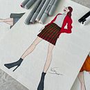 Meu projeto do curso: Ilustração de croqui de moda . % vivilika tarafından hazırlanan Geleneksel illüstras, on, Eskiz çizimi, Moda Tasarımı, Dijital Çizim, Moda İllüstras, Ve onu	 projesi - 02.10.2023