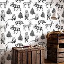 Forest animals wallpaper. Un proyecto de Ilustración tradicional, Creatividad y Dibujo de Barry Vriend - 10.02.2023