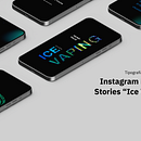 Social Media Ice Vaping // Tipografía II // UADE 2022. Un proyecto de Diseño de Renzo Poggio - 09.02.2023
