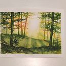 Mein Abschlussprojekt für den Kurs: Verträumte Aquarell-Landschaften: Halte Licht fest. Painting, and Watercolor Painting project by Maggie Huth - 02.11.2023