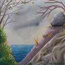 My project for course: Fantasy Landscapes with Watercolor & Gouache. Un proyecto de Bellas Artes, Pintura, Pintura a la acuarela, Ilustración naturalista				 y Pintura gouache de Èirinn NicAonghais - 12.02.2023
