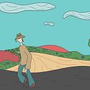 Walking Cycle. Een project van Animatie y 2D-animatie van Anastasia Matsegora - 14.02.2023