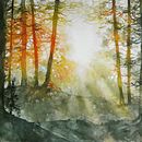 My project for course: Dreamy Watercolor Landscapes: Paint with Light. Painting, and Watercolor Painting project by Ylenia Vimercati Molano - 02.14.2023