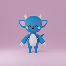 Mi proyecto del curso: Creación de personajes kawaii en 3D con Blender . Un progetto di Illustrazione tradizionale, Character design, Illustrazione digitale, Modellazione 3D e Manga di Luis Corrales - 14.02.2023