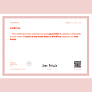 Certificado en Creación de una página web con WordPress. Un proyecto de Publicidad, Diseño gráfico, Marketing y Diseño Web de Luna Garbero - 15.02.2023